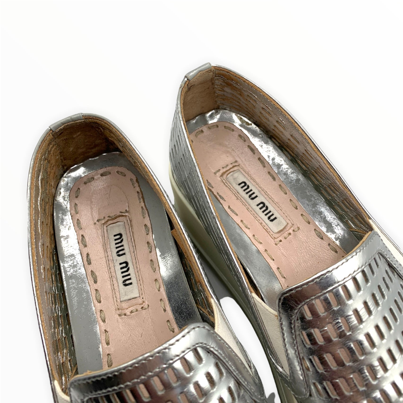 MIU MIU Patent Leather Fashion Sneakers | Mercari
